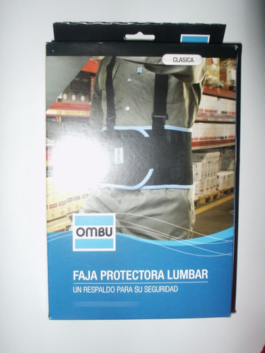 Faja Lumbar Ombu Seguridad Industrial Laboral Talle Xxl