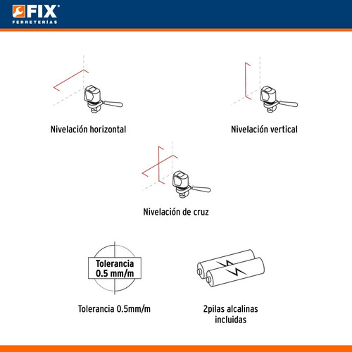 Imagen 4 de 5 de Nivel Láser 10 M Horizontal Y Vertical Truper 17079