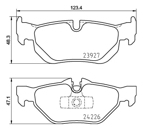 Juego Balatas Traseras Bmw 325i E90-m 06 07 08 09 10 11 12