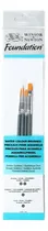 Comprar Set De Pinceles Sinteticos Winsor And Newton Foundation X 4