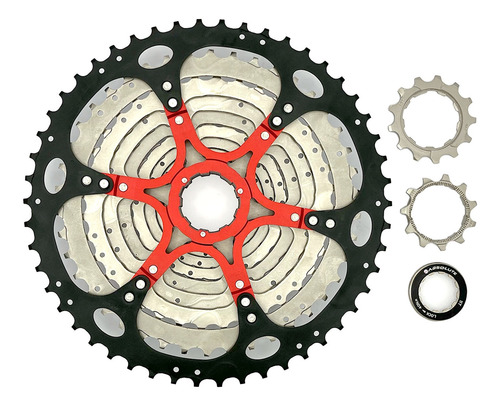 Imagem 3 de 5 de Cassete K7 11v Absolute 11/50d Prata C/ Preto 1x11v Mtb Top