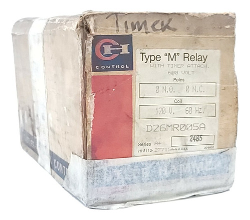 Nib Eaton Cutler Hammer D26mr005a Type M Relay W/ Ccs