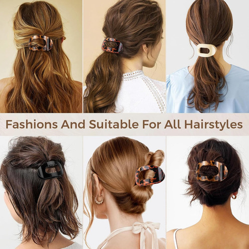 4 Pcs De Pinzas Para El Pelo, Pinzas Planas Para El Pelo
