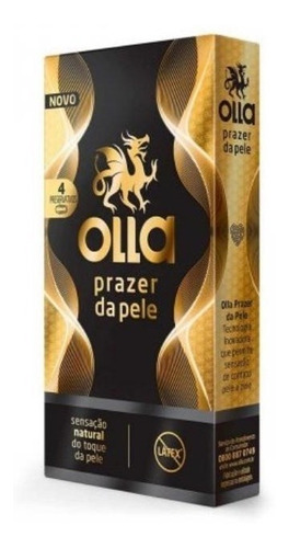 Preservativo Olla Prazer Da Pele Caixa Com 4un