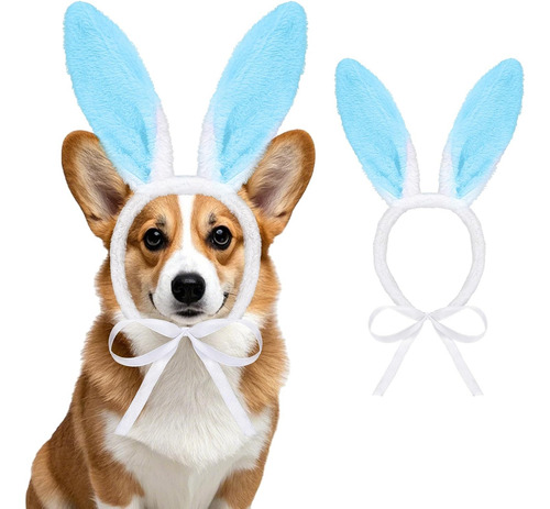Diadema De Orejas De Conejo De Felpa Para Perro