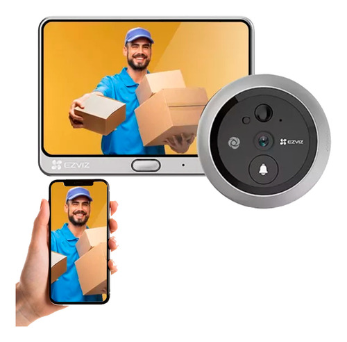 Vídeo Ezviz Wifi, tela de telefone e áudio HD