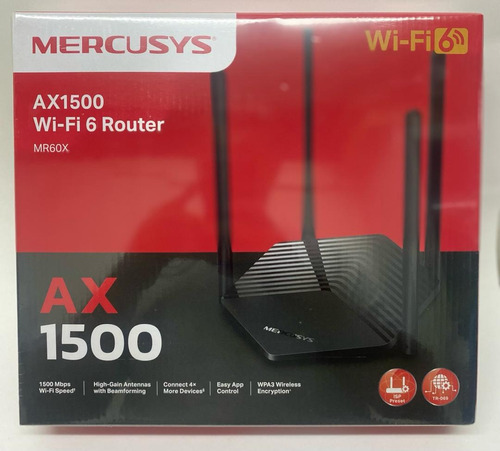 Mercusys Ax1500 Wi-fi 6 Router Mr60x