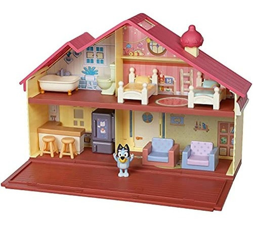 Bluey Family Home Playset Con Figura Articulada De 2.5  