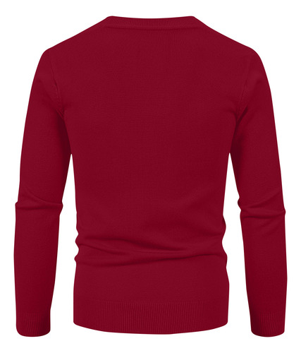 Suéter Masculino De Malha De Bolso, Cor De Mesa, Cor De Cabo