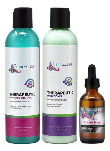 Kaleidoscope Champú Terapéutico + Acondicionador 8 Oz + A.