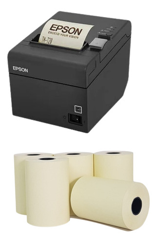 Combo Impressora Termica Epson Tm-t20 Usb + 10 Bobinas