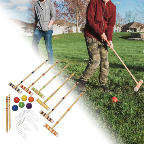 Conjunto De Jogos De Croquet Para Gramado, Conjunto De