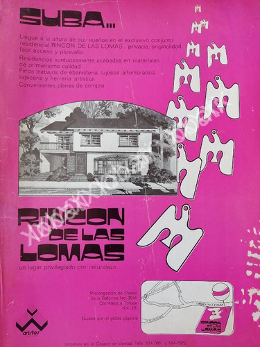 Cartel Inicios De La Colonia Rincon De Las Lomas 1976 562