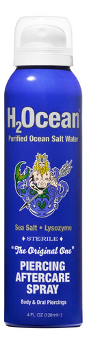 H2ocean Piercing Aftercare Spray, 4 Fluid Ounce 4oz