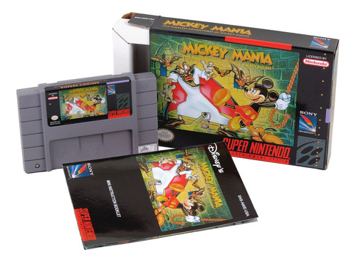 Mickey Mania Super Nintendo Snes Completo