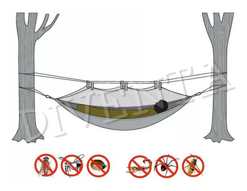 Imagen 2 de 3 de Hamaca Paraguaya Premium Ultraliviana Jardin Pesca Camping