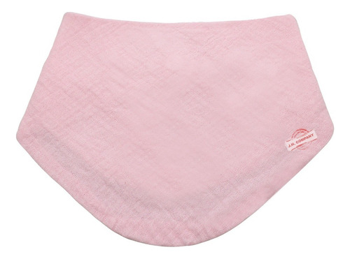 Baberos Para Bebes Doble Cara Recien Nacido Absorbente Mr-04 Color Rosa Claro Liso