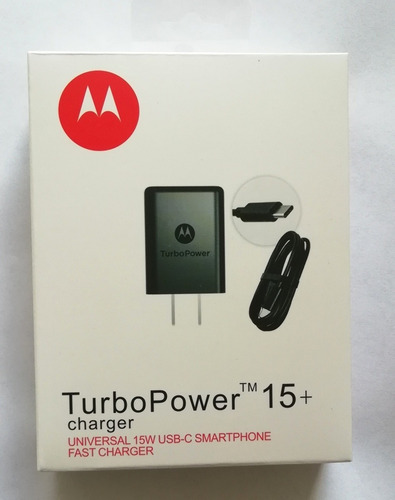 Cargador Original Motorola Rápido Turbo Moto Z One G7 Tipo C