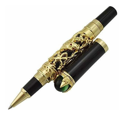 Jinhao Dragon King - Bolígrafo De Punta Rodante, Multicolor