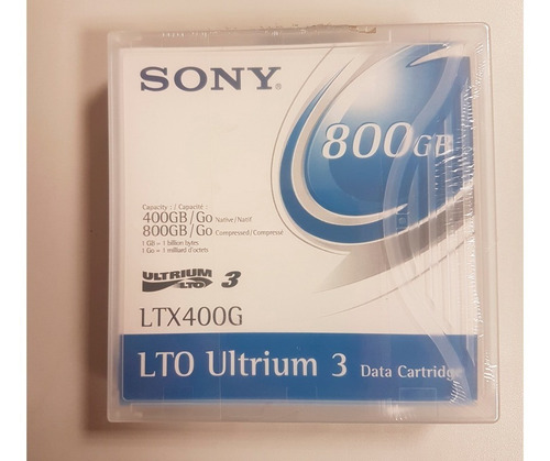 Cinta - Cartucho Sony Lto Ultrium 3 800gb Ltx400g 