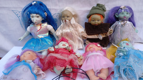 Muñecas Hadas, Elfos - Lote Con 8- (Usado)