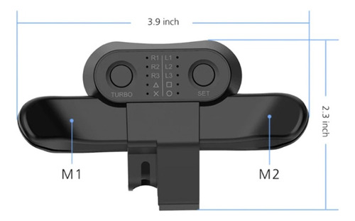 Botón Trasero De Mando Extendido Con Turbo Para Ps4