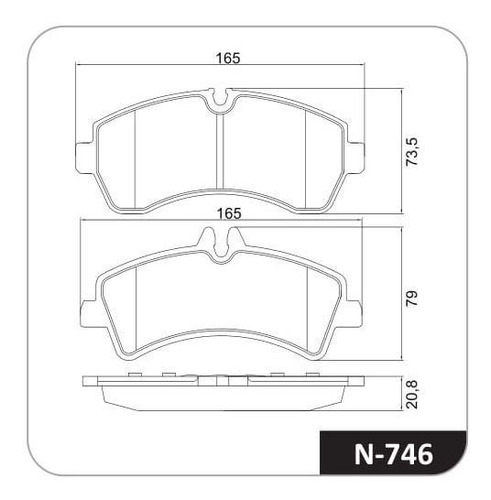 Pastilla Freno Cobreq Tras Mb Sprinter Om651la 2012 2018 Mer