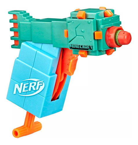 Nerf Minecraft Microshots Guardian Blaster Pistola De Dardos
