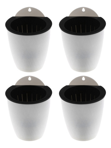 Vaso De Flores De Plástico Autoirrigável 4xgar Para Plantas