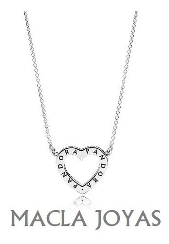 Cadena Modelo Corazon Reversible Estilo Pandora Plata 925