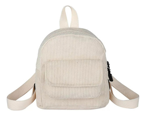 Minimochila Moderna De Pana Para Mujer, Lisas, Pequeñas, Col Color Beige