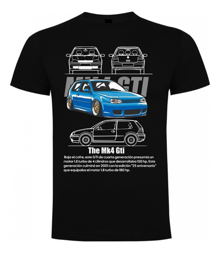 Polera De Algodón - Golf Mk4 Gti - Volkswagen 