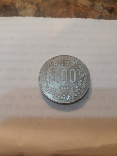 Moneda Uruguay N$ 500 1989