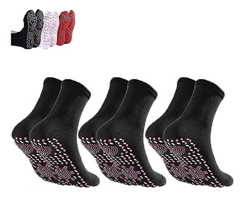 3 Pairs Afiz Tourmaline Slimming Health Sock Turmalina