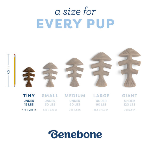 Juguete Masticable Para Perros Benebone Puppy Fishbone, Más