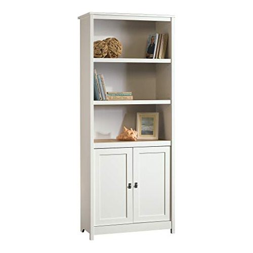 Sauder 417593 Cottage Road Library Con Puertas En Acabado Bl