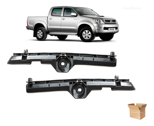 Kit Mensulas Parachoque Delant Toyota Hilux 2006 A 2009 Par