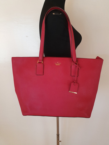 Bolsa Kate Spade Original Piel Roja Gde. En Remate!