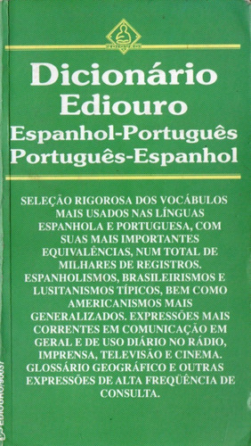 Diccionario Ediouro Español Portugues Portugues Espanhol