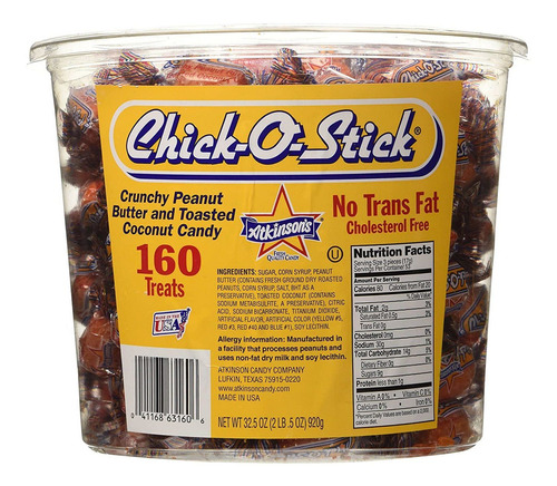 Chick-o-stick Tina De 160 Piezas