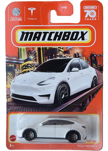 Matchbox Tesla Modelo Y, 70 Anos 89/100 [blanco]