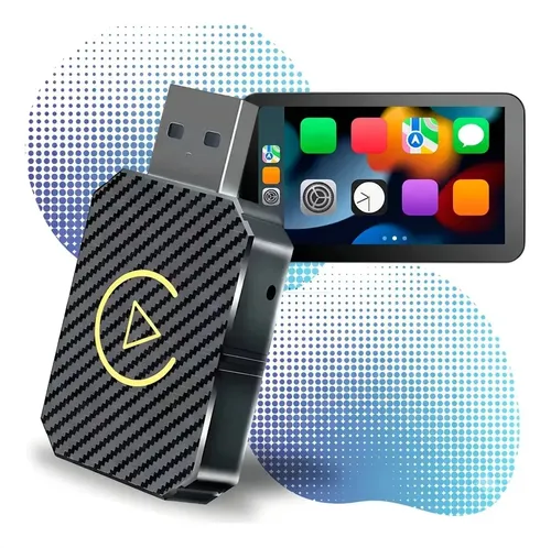 Adaptador CarPlay Sem Fio Android Auto 2 em 1 USB