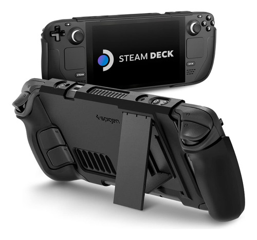 Funda Resistente Para Steam Deck Spigen Thin Fit Pro Negro