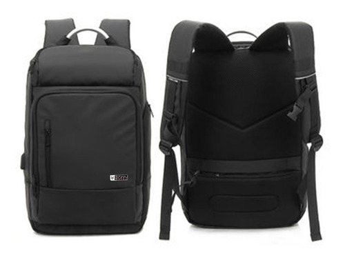 Mochila Zom Notebook 17.3 Zb 810bk Usb 24 Litros Color Gris Oscuro