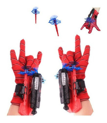 2 Guantes De Plástico Para Cosplay De Dardos Spider Man Lanz 