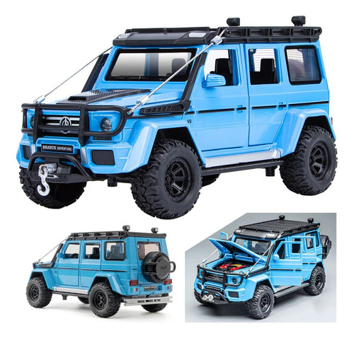 Benz Brabus G550 Miniatura Metal Coche Con Luz Y Sonido 1/24