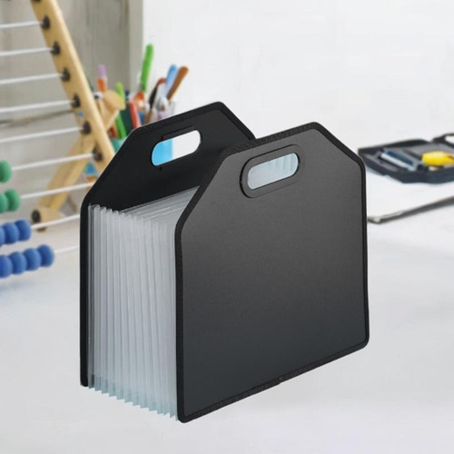 Carpeta De Archivos Expandible, Bolsa De Archivo De Negro