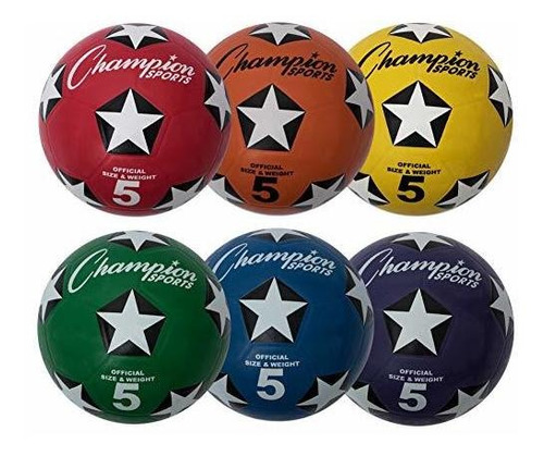 Visit The Champion Sports Rubber Cover Soccer Ball Set