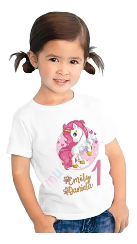 Playera Personalizada Cumpleaños Unicornio | Meses sin intereses