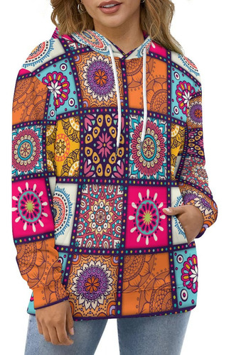 Sudadera Con Capucha 3d De Moda Con Estampado De Mosaico